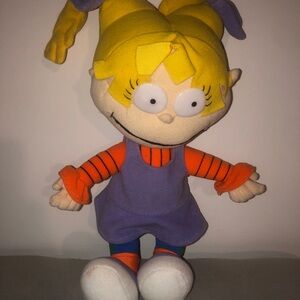 Angelica Plush Doll Nickelodeon The Rugrats 9” Nanco 2000 Smiley Face